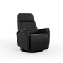 Power Rocking and Swivel Reclining Armchair in leather by Fjords-Small