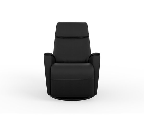 Power Rocking and Swivel Reclining Armchair in leather by Fjords-Small