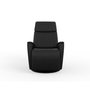 Power Rocking and Swivel Reclining Armchair in leather by Fjords-Small
