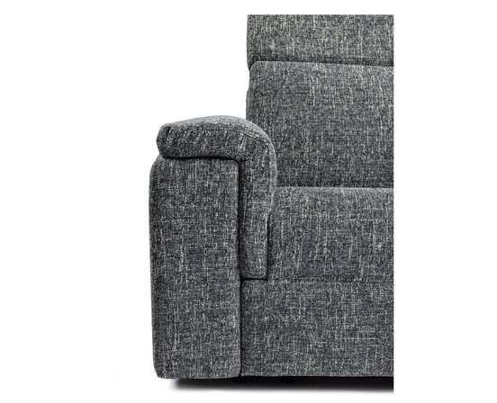 Zoe Motorized Reclining Fabric Sofa chair By Elran