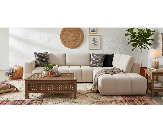 Fabric Sectionnal Sofa by Deco-Style