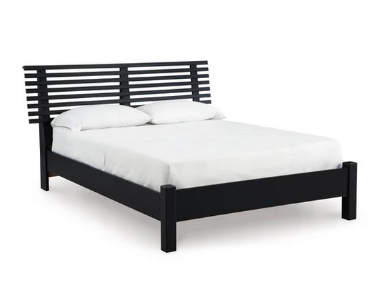 Ashley 60-inch Platform Bed with Slatted Headboard 