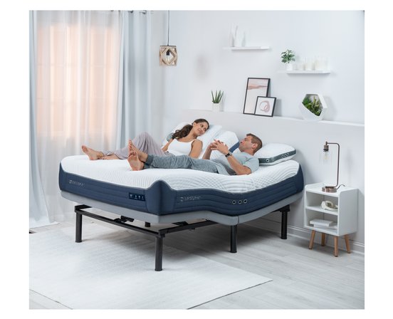 Bedgear M3 mattress, King size, split heads and customizable firmness