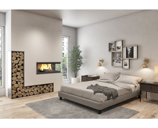 Ulphostered Platform Bed - Queen Size 60 in. by Beaudoin