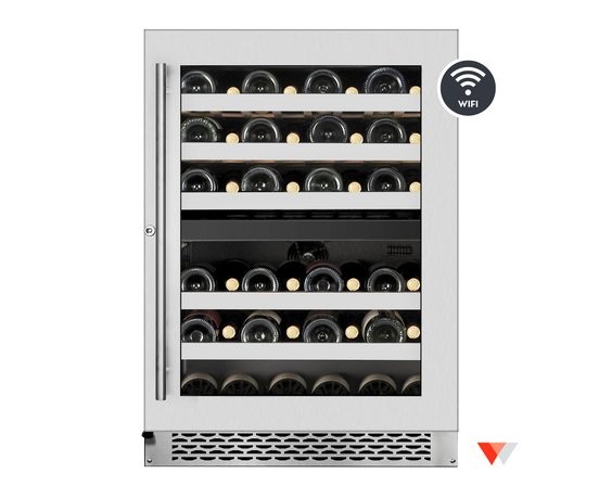 Wine Cell'R built in Wine Cellar dual zones 46 bottles - WC46DZSV1