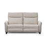 Motorized Reclining Fabric Condo Sofa with Power Headrest by Elran