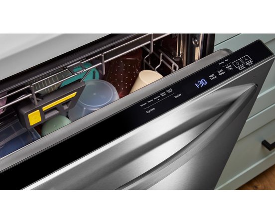 Whirlpool Dishwasher with Total Coverage Wash Action and Auto Open Air Dry - WDTS8024SZ