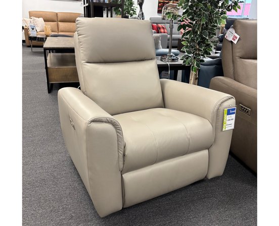 Fauteuil inclinable, motorisé, pivotant, berçant avec tête motorisé en tissu de Elran