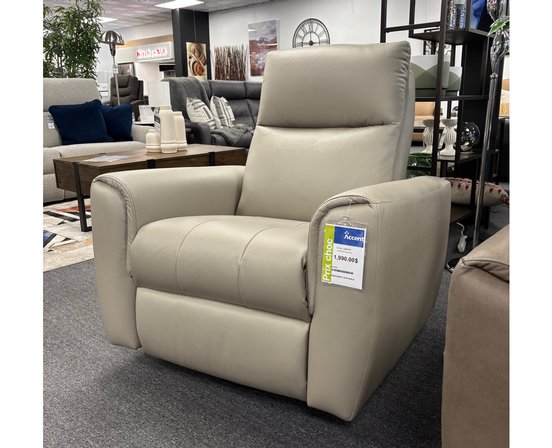 Fauteuil inclinable, motorisé, pivotant, berçant avec tête motorisé en tissu de Elran