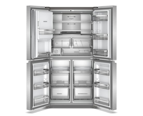 Whirlpool 36-Inch Counter Depth 4 Door Refrigerator with Ice Maker in Door - WRQC7836RZ