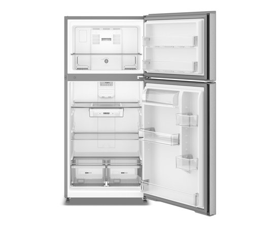 Whirlpool 29.5-inch Wide Top Freezer Refrigerator with Total Coverage Cooling - 19 Cu. Ft.. - WRTX5419SZ