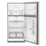 Whirlpool 29.5-inch Wide Top Freezer Refrigerator with Total Coverage Cooling - 19 Cu. Ft.. - WRTX5419SZ