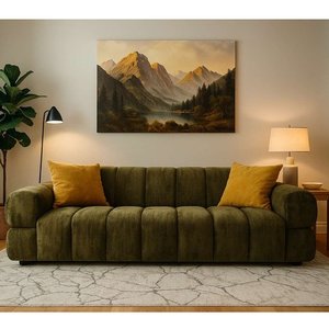 Fabric Stationnary Sofa by Deco-Style