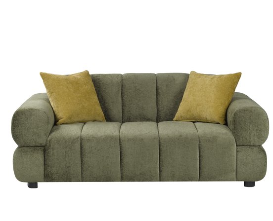 Fabric Stationnary Loveseat by Deco-Style
