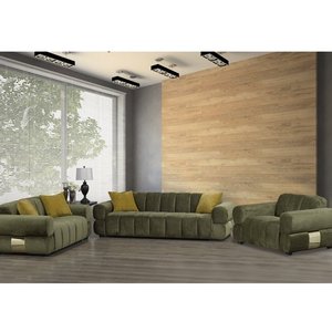 Fabric Stationnary Loveseat by Deco-Style
