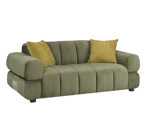 Fabric Stationnary Loveseat by Deco-Style