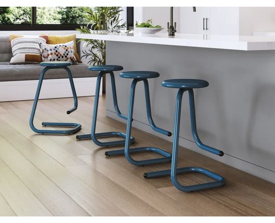 Non swivel stool Paperclip by Amisco