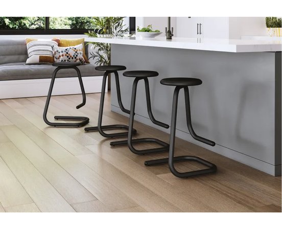 Non swivel stool Paperclip by Amisco