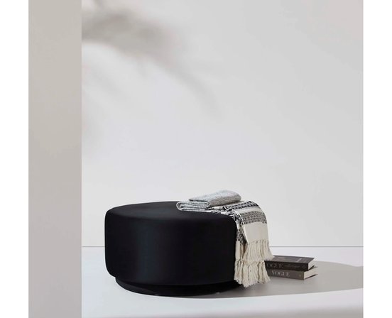 Renwil Black Ottoman Column