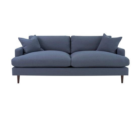Martha Fixed sofa in indigo blue fabric