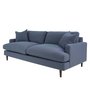 Martha Fixed sofa in indigo blue fabric