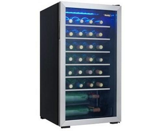 Danby 36-Bottle Wine Cooler With Led Lighting - DWC93BLSDBR1