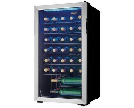 Danby 36-Bottle Freestanding Wine Cooler With Led Lighting - DWC036A1BSSDB-6
