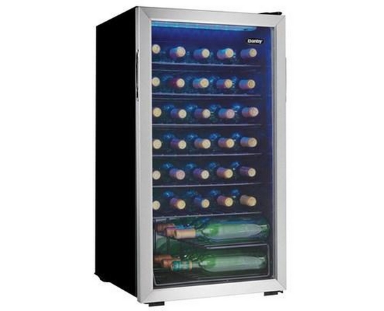 Danby 36-Bottle Freestanding Wine Cooler With Led Lighting - DWC036A1BSSDB-6