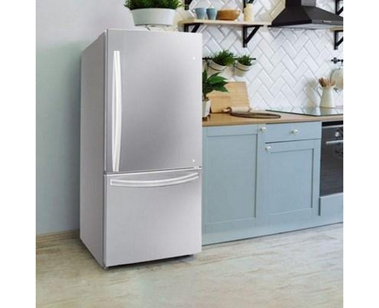 Danby 30-Inch, 18.7 Cu.Ft. Freestanding Bottom Freezer Refrigerator With Led Lighting - DBM187E1SSDB