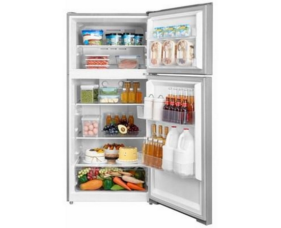 Danby 28-Inch, 14.2 Cu. Ft. Apartment Size Top Freezer Refrigerator - DFF142E1SSDB