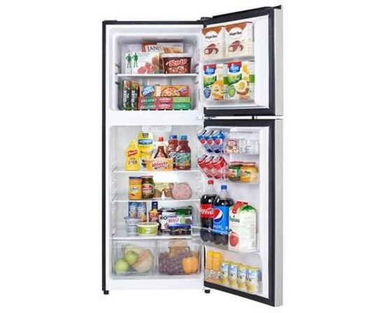 Danby 23.44-Inch, 11.6 Cu. Ft. Freestanding Top Freezer Refrigerator - DFF116B2SSDBL