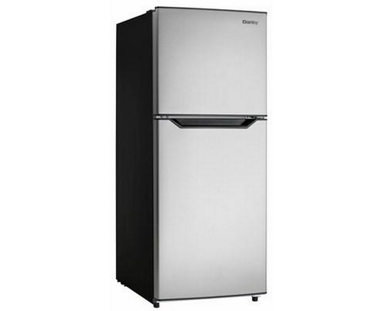 Danby 23.44-Inch, 11.6 Cu. Ft. Freestanding Top Freezer Refrigerator - DFF116B2SSDBL
