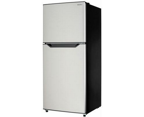 Danby 23.44-Inch, 11.6 Cu. Ft. Freestanding Top Freezer Refrigerator - DFF116B2SSDBL