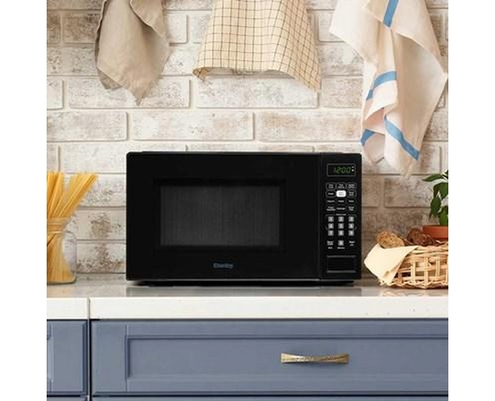 Danby 17-Inch, 0.7 Cu.Ft. Countertop Microwave Oven With 6 Auto Cook Options - DBMW0721BBB