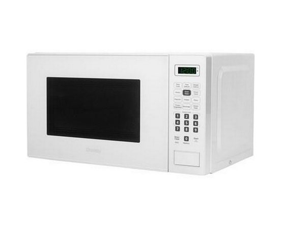 Danby 17-Inch, 0.7 Cu.Ft. Countertop Microwave Oven With 6 Auto Cook Options - DBMW0721BWW