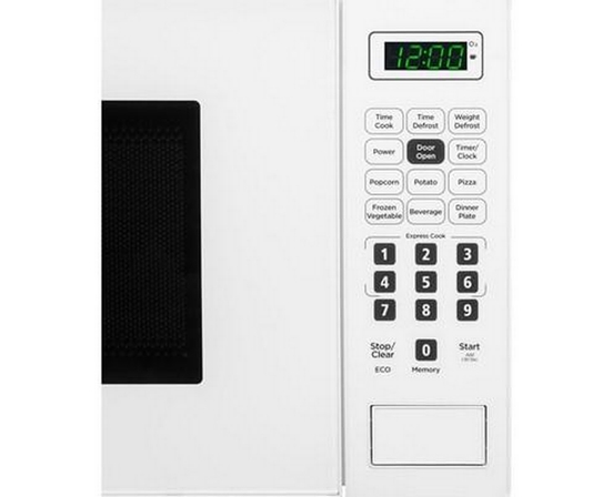 Danby 17-Inch, 0.7 Cu.Ft. Countertop Microwave Oven With 6 Auto Cook Options - DBMW0721BWW