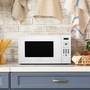 Danby 17-Inch, 0.7 Cu.Ft. Countertop Microwave Oven With 6 Auto Cook Options - DBMW0721BWW