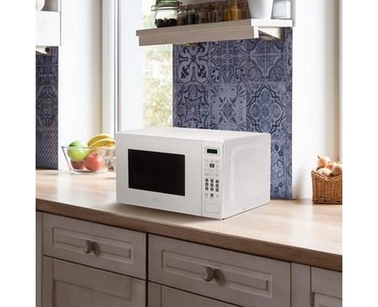 Danby 17-Inch, 0.7 Cu.Ft. Countertop Microwave Oven With 6 Auto Cook Options - DBMW0721BWW