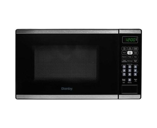 Danby 17-Inch, 0.7 Cu.Ft. Countertop Microwave Oven With 6 Auto Cook Options - DBMW0722BBS