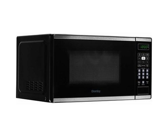 Danby 17-Inch, 0.7 Cu.Ft. Countertop Microwave Oven With 6 Auto Cook Options - DBMW0722BBS