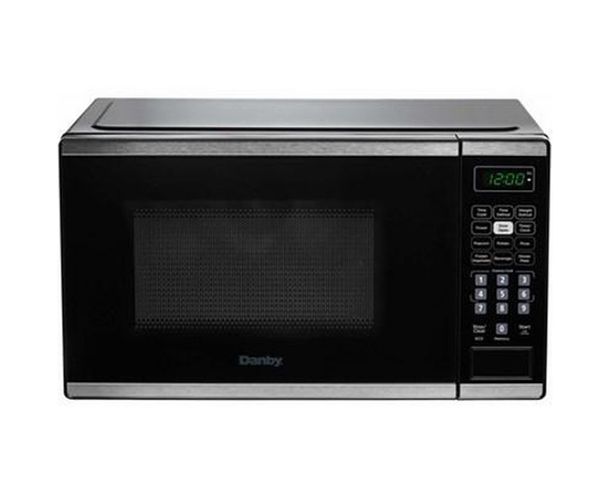 Danby 17-Inch, 0.7 Cu.Ft. Countertop Microwave Oven With 6 Auto Cook Options - DBMW0722BBS