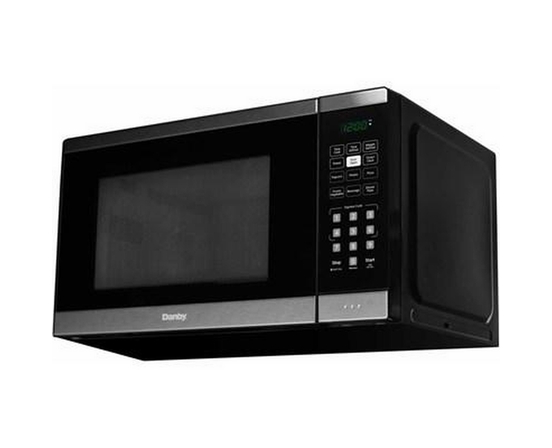 Danby 19-Inch, 0.9 Cu.Ft. Countertop Microwave Oven With 6 Convenient Auto Cook Options - DBMW0925BBS