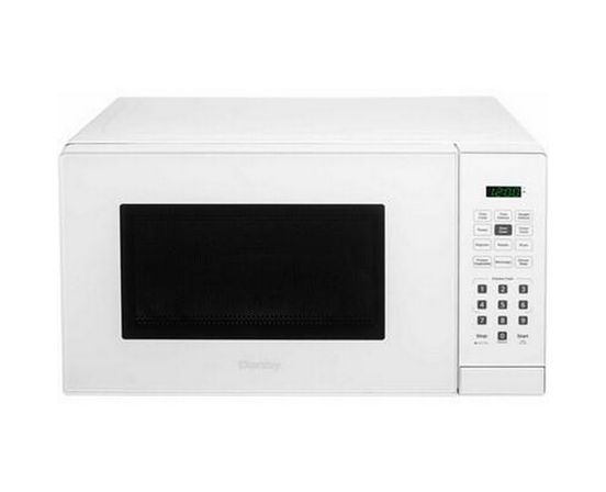 Danby 17-Inch, 1.1 Cu.Ft. Countertop Microwave Oven With 6 Convenient Auto Cook Options - DBMW1121BWW