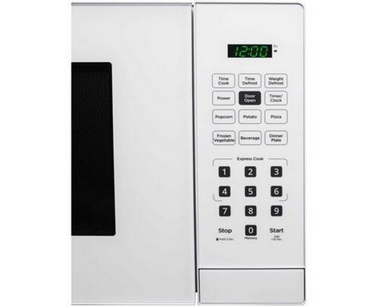 Danby 17-Inch, 1.1 Cu.Ft. Countertop Microwave Oven With 6 Convenient Auto Cook Options - DBMW1121BWW