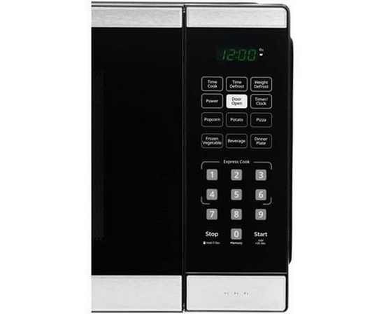 Danby 17-Inch, 1.1 Cu.Ft. Countertop Microwave Oven With 6 Convenient Auto Cook Options - DBMW1126BBS
