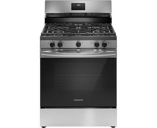 Frigidaire 30-Inch Freestanding Gas Range With 5 Burners - FCRG3052BS
