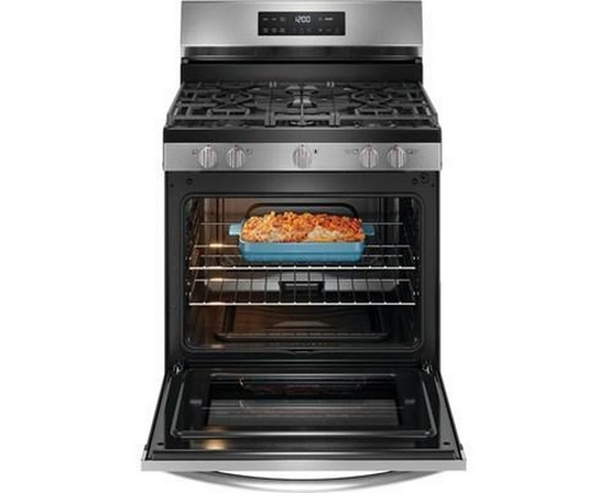 Frigidaire 30-Inch Freestanding Gas Range With Even Baking Technology - FCRG3062AS