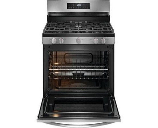 Frigidaire 30-Inch Freestanding Gas Range With Even Baking Technology - FCRG3062AS