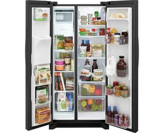 Frigidaire 33-Inch, 22.2 Cu.Ft. Freestanding Side-By-Side Refrigerator With Ice And Water Dispensing System - FRSS2323AD