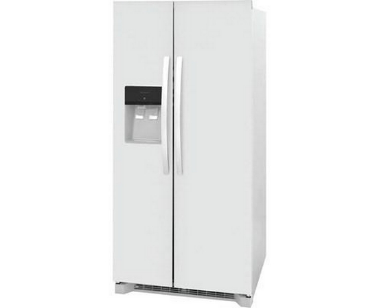 Frigidaire 33-Inch, 22.2 Cu.Ft. Freestanding Side-By-Side Refrigerator With Ice And Water Dispensing System - FRSS2323AW